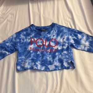 Polo by Ralph Lauren Kids Blue and Red Tie-Dye Sweatshirt